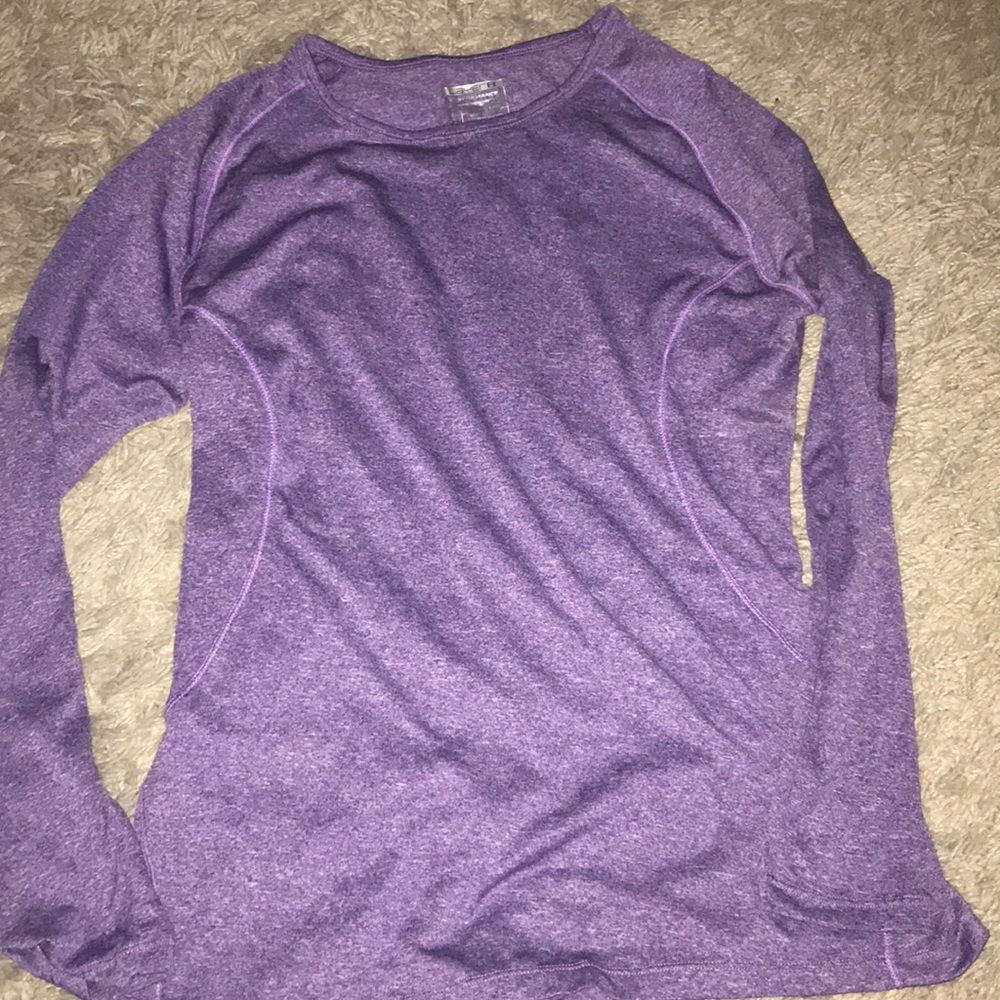 Purple Long Sleeve Workout Top Size Large